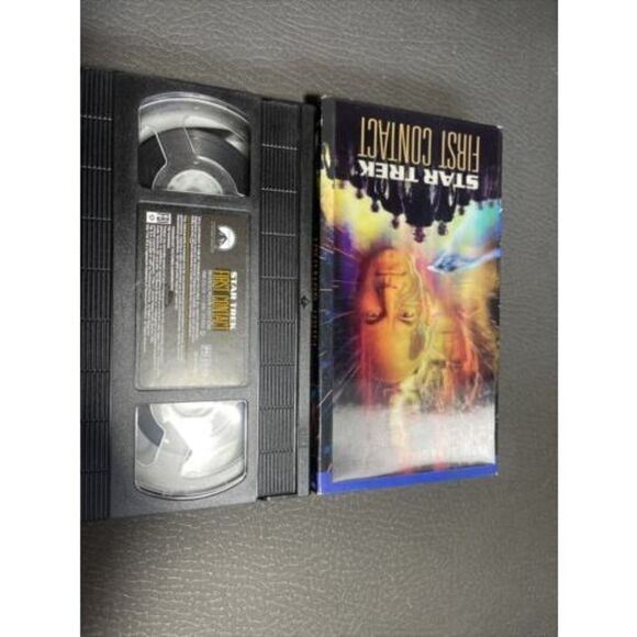 Star Trek: First Contact (VHS, Widescreen) Holo Hologram Front Case Minimal Wear - Picture 8 of 8